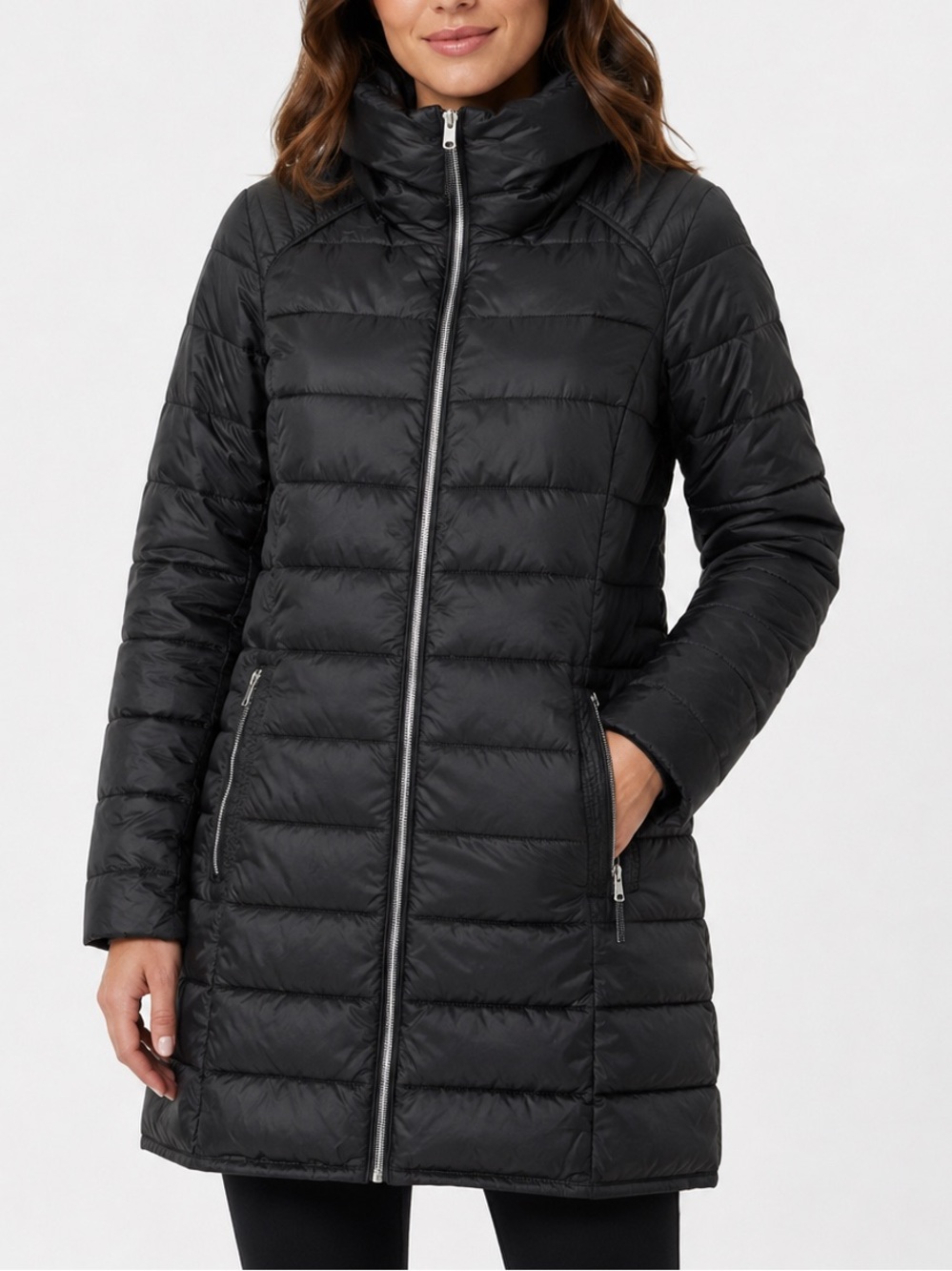 Marc New York Andrew Marc Black Puffer Coat Jacket Small